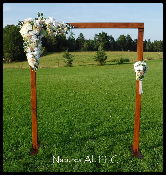 Wedding Arch/Wedding Arbor/Rustic Wedding Arch With Platform Stands Included/Indoors Or Outdoors/Country Wedding Backdrop/Provincial