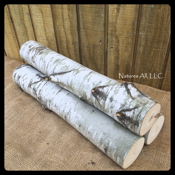 Fireplace Logs Decorative Logs Aspen Logs 3 Piece Set 20 Inch Lengths Rustic Home Decor