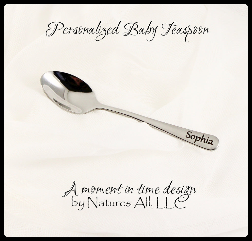 Set of 2) Personalized Silicone Baby Spoon(s) – MaSe deSigns