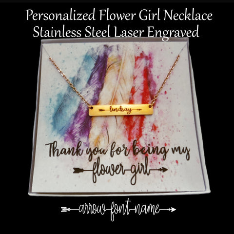 Personalized Flower Girl Gift/Flower Girl Thank You/Thank You For Being My Flower Girl Gift/Gift For Flower Girl FREE SHIPPING