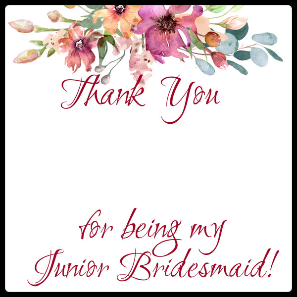 Personalized Junior Bridesmaid Gift/Jr Bridesmaid Thank You/Thank You For Being My Junior Bridesmaid Gift/Gift For Jr Bridesmaid
