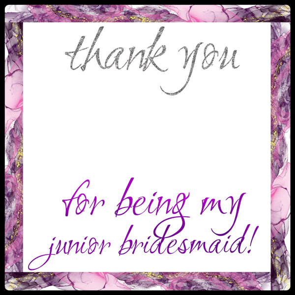 Junior Bridesmaid Gift Junior Bridesmaid Thank You For Being My Junior Bridesmaid Gift For Junior Bridesmaid Gold, Rose Gold Or Silver
