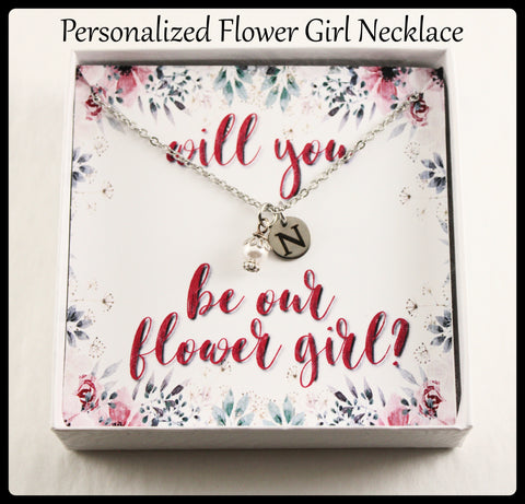 Personalized Flower Girl Gift/Flower Girl Proposal/Will You Be Our Flower Girl Gift/Gift For Flower Girl/Gold, Rose Gold Or Silver